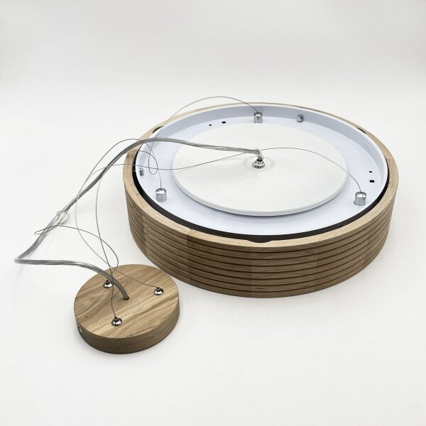 Brilagi - LED Lustr na lanku CARVALHO MODERN 2xE27/60W/230V dub pr. 37,5 cm