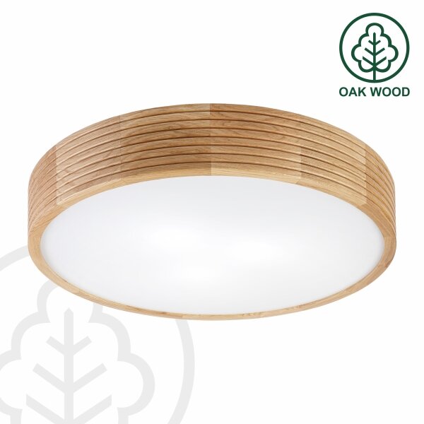 Brilagi - LED Stropní svítidlo CARVALHO MODERN 3xE27/60W/230V pr. 47,5 cm dub