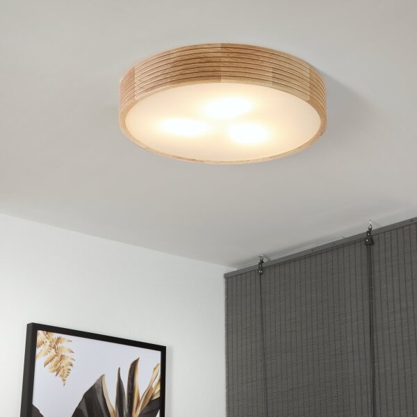 Brilagi - LED Stropní svítidlo CARVALHO MODERN 3xE27/60W/230V pr. 47,5 cm dub