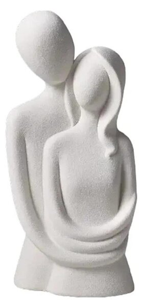 Keramická stolní dekorace 21x8,5x10 cm bílá