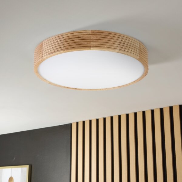 Brilagi - LED Stropní svítidlo CARVALHO MODERN 3xE27/60W/230V pr. 47,5 cm dub