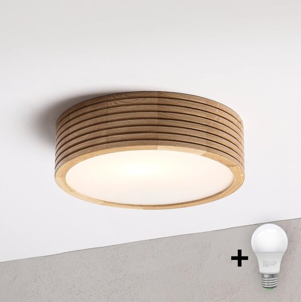 Brilagi - LED Stropní svítidlo CARVALHO MODERN 1xE27/60W/230V pr. 27,5 cm dub