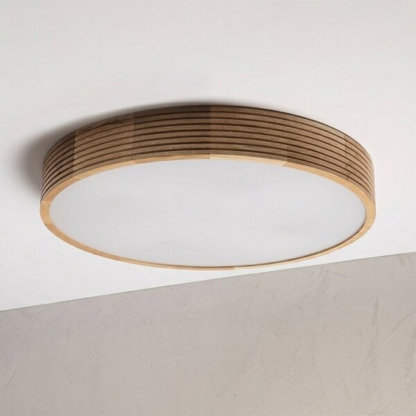 Brilagi - LED Stropní svítidlo CARVALHO MODERN 4xE27/60W/230V dub pr. 57,5 cm