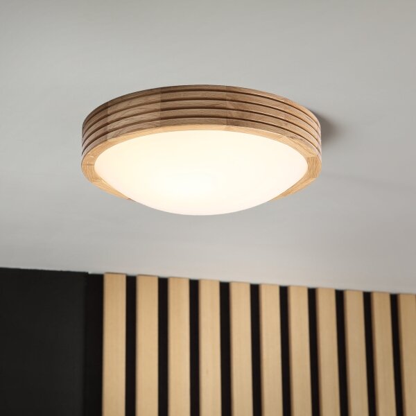 Brilagi - LED Stropní svít. CARVALHO MODERN SLIM 1xE27/60W/230V pr. 27,5 cm dub