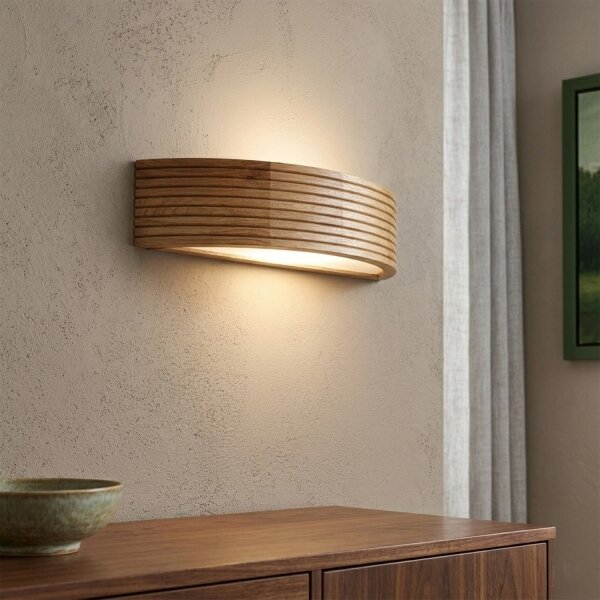 Brilagi - LED Nástěnné svítidlo CARVALHO MODERN 3xE27/60W/230V dub