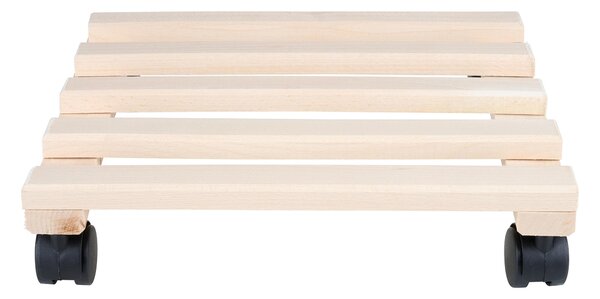 POJÍZDNÝ PODSTAVEC dřevo, Homeware - Obaly na květináče