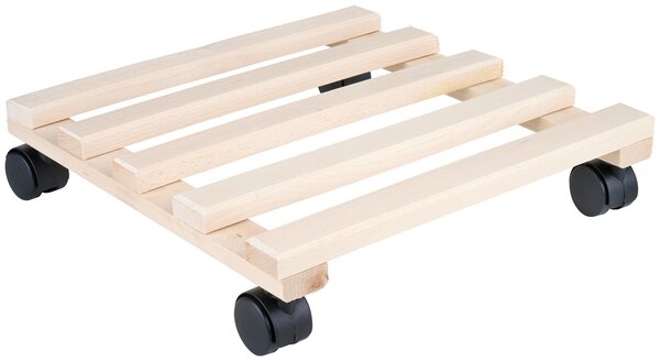 POJÍZDNÝ PODSTAVEC dřevo, Homeware - Obaly na květináče