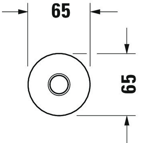 DURAVIT UV0670025010 Stropní sprchové rameno 200 mm chromované