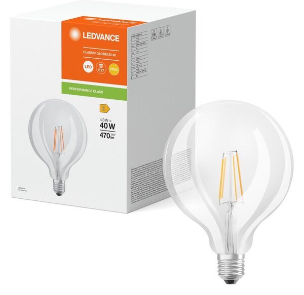 LED Žárovka GLOBE CLASSIC FILAMENT G125 E27/4W/230V 2700K - Ledvance