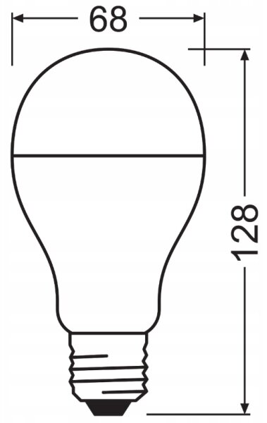 SADA 2x LED Žárovka VALUE CLASSIC E27/19W/230V 2700K - Osram