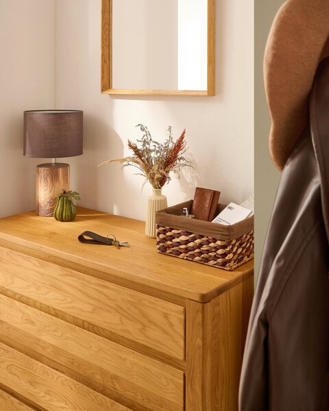 KOMODA, divoký dub, divoký dub, 105/86/45 cm Linea Natura - Široké komody