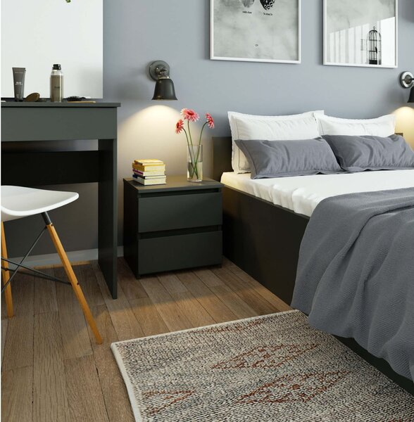 Ak furniture Noční stolek CL2 40 cm grafitově šedý