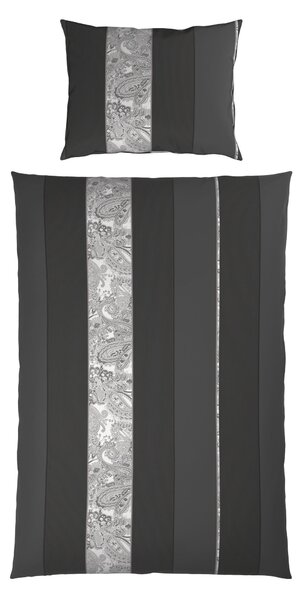 POVLEČENÍ, satén, antracitová, 140/200 cm Dieter Knoll - Povlečení