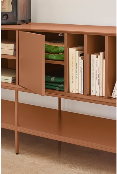 Černý TV stolek 220x74x45 cm Platt – Teulat