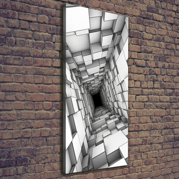 Vertikální Foto obraz na plátně Tunel z krychlí ocv-55216784