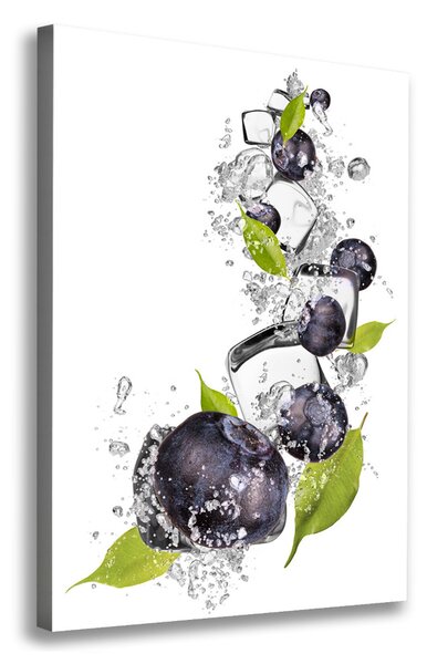 Vertikální Foto obraz canvas Jahody a led ocv-54963979