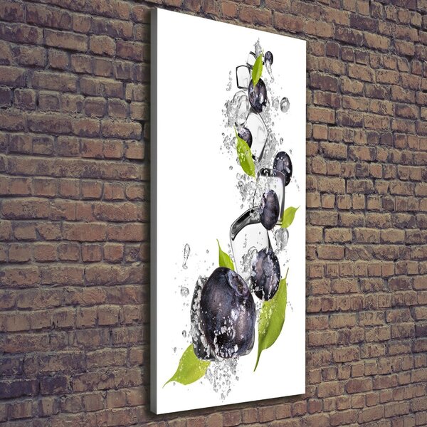 Vertikální Foto obraz canvas Jahody a led ocv-54963979