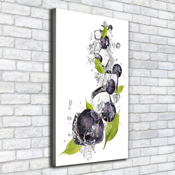 Vertikální Foto obraz canvas Jahody a led ocv-54963979
