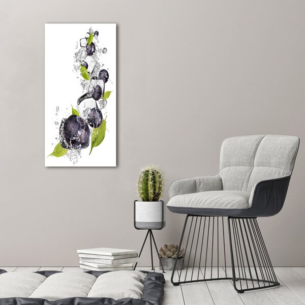 Vertikální Foto obraz canvas Jahody a led ocv-54963979