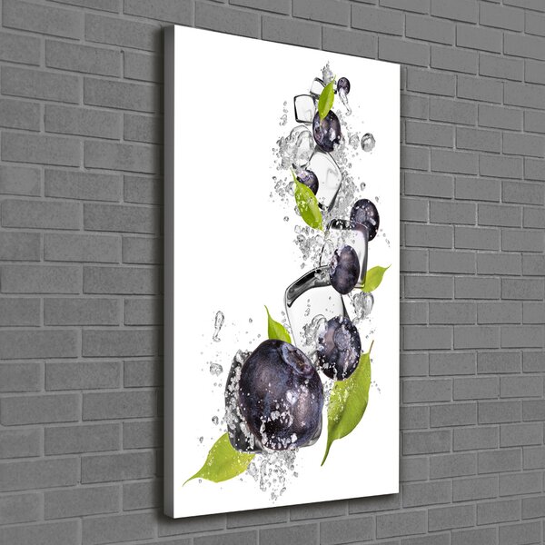 Vertikální Foto obraz canvas Jahody a led ocv-54963979