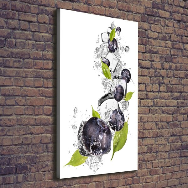 Vertikální Foto obraz canvas Jahody a led ocv-54963979