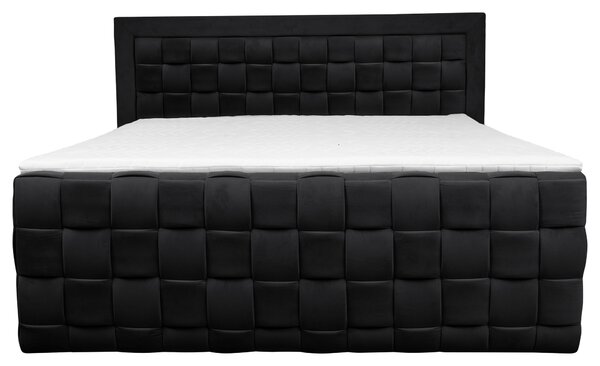 POSTEL BOXSPRING, 160/200 cm, černá Livetastic - Manželské postele, Online Only