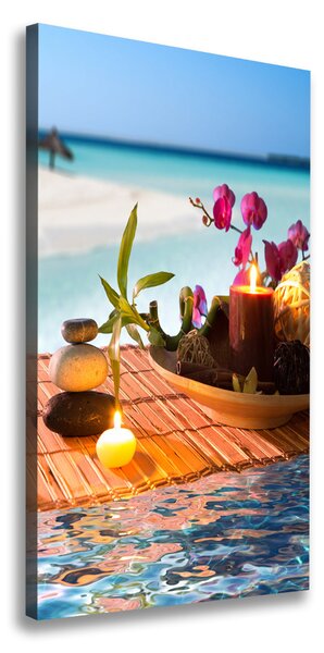 Vertikální Foto obraz na plátně Orchidej a bambus ocv-55532629