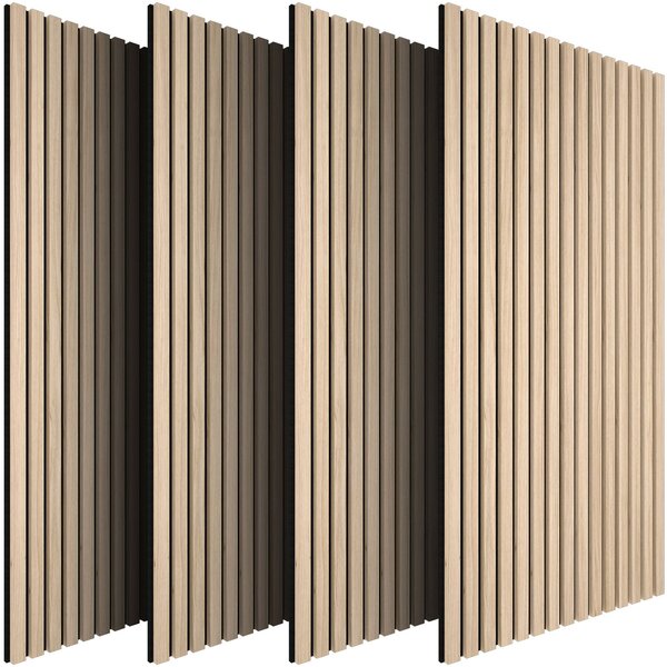Tectake Akustické panely Sonic Wall IV v dřevěném vzhledu - Světlý dub
