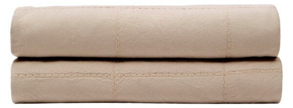 Světle hnědý bavlněný prošívaný přehoz 180x260 cm Isor – Kave Home