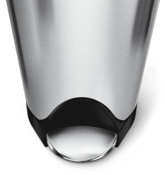 Pedálový odpadkový koš Simplehuman – 18 l, butterfly víko, kartáčovaná nerez ocel, FPP