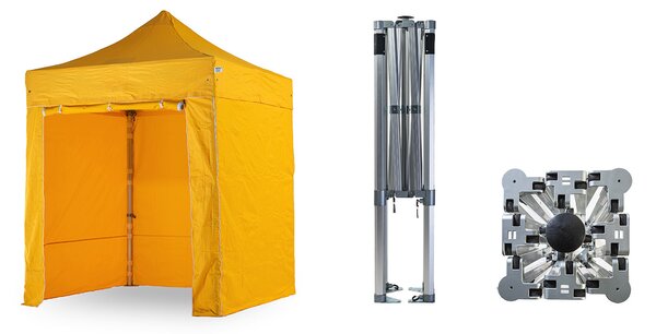 Nůžkový párty stan 2x2 m BIG HEXAGON EXTREME Barva opláštění (Zvolte variantu): 17A - ANTRACIT