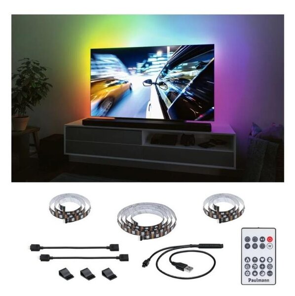 Paulmann 78880 - LED/3,5W RGB Stmívatelný pásek pro TV 2m ZOLL 5V + DO W3643