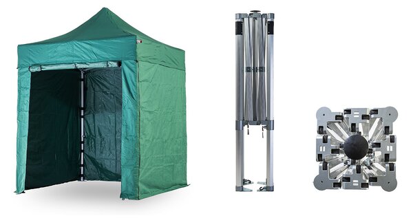 Nůžkový párty stan 2x2 m BIG HEXAGON EXTREME Barva opláštění (Zvolte variantu): 17A - ANTRACIT