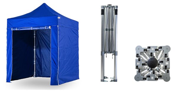 Nůžkový párty stan 2x2 m BIG HEXAGON EXTREME Barva opláštění (Zvolte variantu): 17A - ANTRACIT