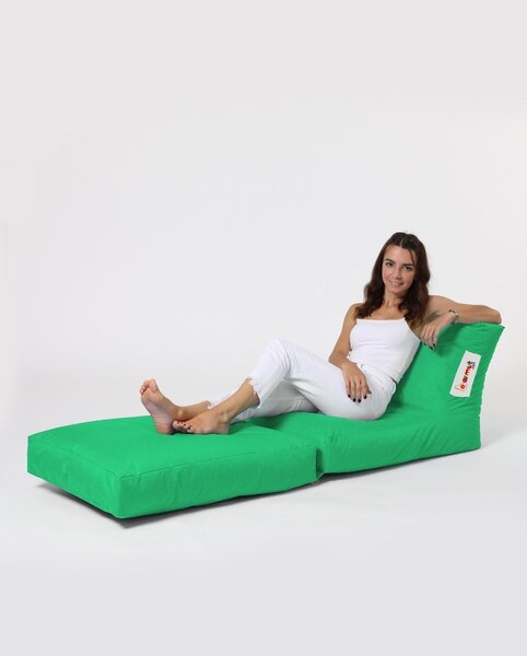 Hanah Home Zahradní sedací vak Siesta Sofa 55/40 cm/ 180/40 cm zelený