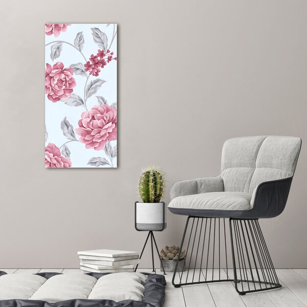 Vertikální Moderní obraz canvas na rámu Pivoňka ocv-59030871