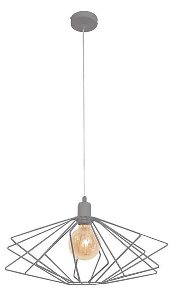 Lustr SATURN 1xE27/15W/230V šedá