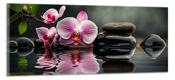 Obraz na plátně Orchideje na hladině , jednodílný 3355AZ
