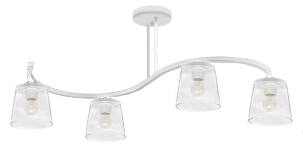 Přisazený lustr LUCEA 4xE27/15W/230V bílá
