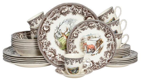 KOMBINOVANÁ SOUPRAVA, 30dílné, pórovina Creatable - Online Only nádobí, Online Only