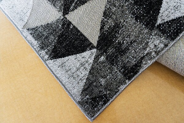 Berfin Dywany, Kusový koberec Lagos 1700 Grey (Dark Silver), 80x150, šedá, obývací pokoj