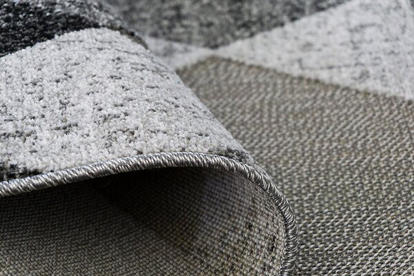 Berfin Dywany, Kusový koberec Lagos 1700 Grey (Dark Silver), 80x150, šedá, obývací pokoj