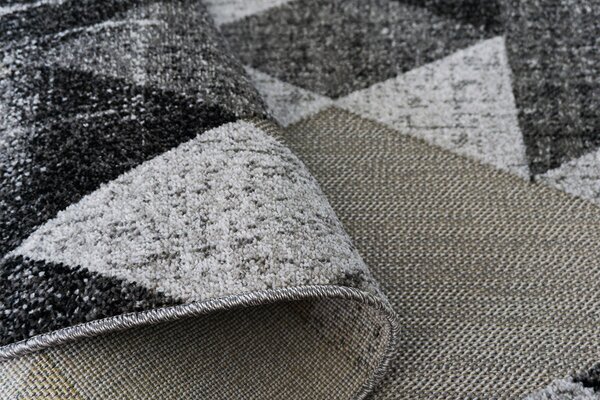 Berfin Dywany, Kusový koberec Lagos 1700 Grey (Dark Silver), 80x150, šedá, obývací pokoj