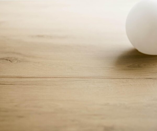 DELIFE Jídelní stůl Edge 300x100 keramika Laminam® Sabbia dubová barva Spider plochá ocel černá