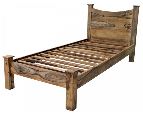 Postel 90x200 Rami z indického masivu palisandr