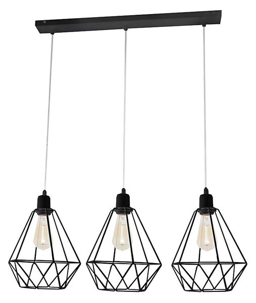 Lustr KARO 3xE27/15W/230V černá