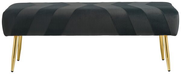 TABURETOVÁ LAVICE, kov, textil, kompozitní dřevo, 110/41/43 cm MID.YOU - Online Only lavice, Online Only