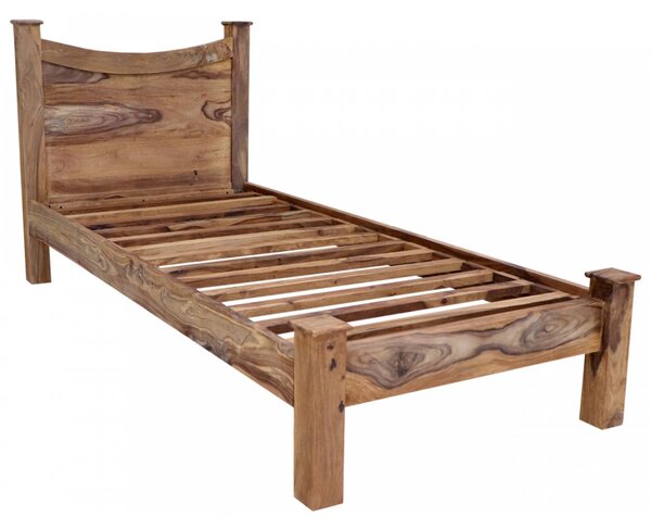 Postel 90x200 Rami z indického masivu palisandr