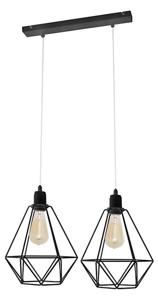 Lustr KARO 2xE27/15W/230V černá