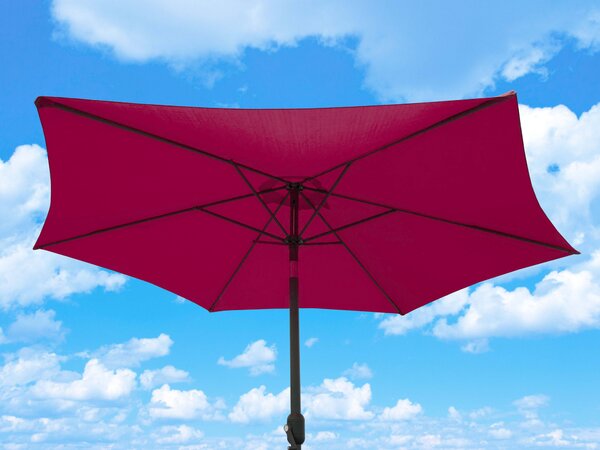 Linder Exclusiv Naklápěcí slunečník 250 cm Tmavě červený